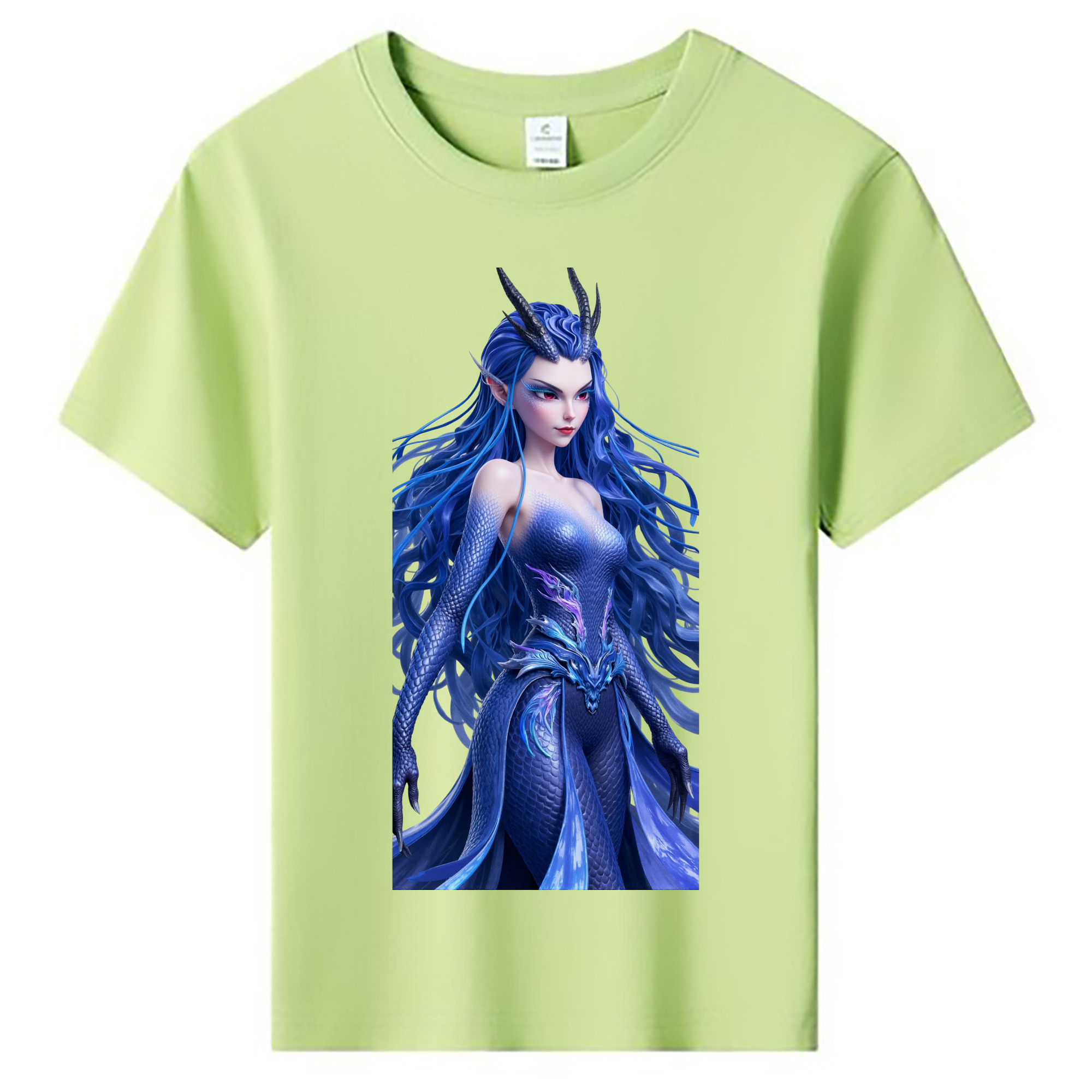 （画像用） Ne Zha 2 ナタ 魔童の大暴れ 綿100％キッズTシャツ（フロントプリント）